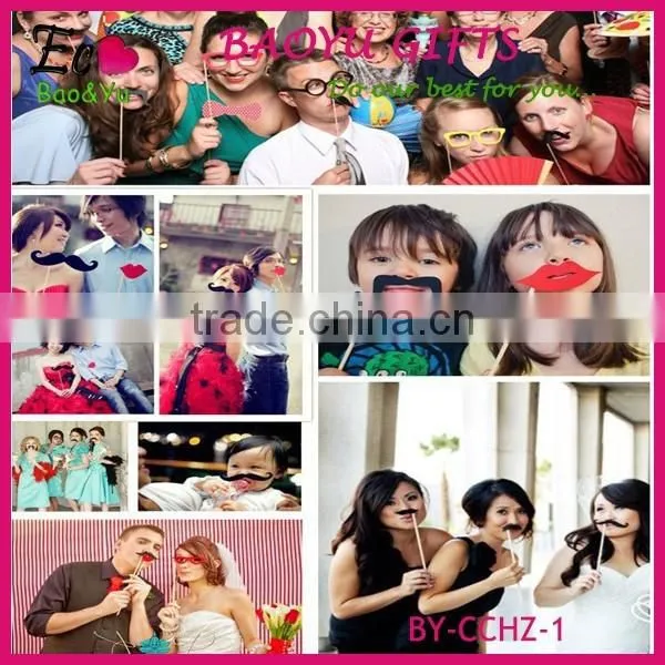 58Pcs/Set Fashion Funny Photo Booth Props Hat Mustache On A Stick Wedding Birthday Party Favor Wedding Props Wedding Decoration photo-5