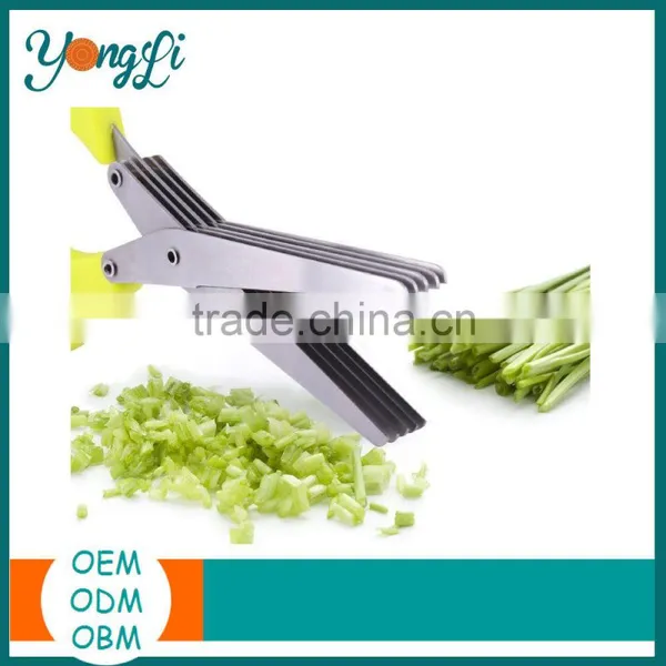 Food Grade Stainless Steel Multi-Function Kitchen Vegetables Cutting Scissors photo-2