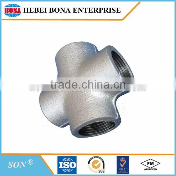 High Quality Galvanized Malleable Iron Pipe Fittings Cross With Competitive Pirce photo-4