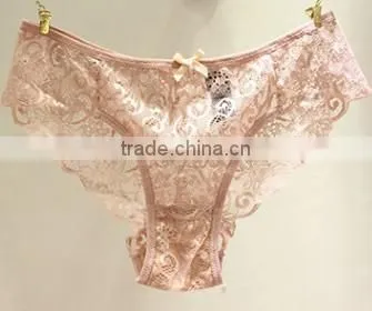 Sexy Transparent Ladies Underwear Cotton Lace Panties/women in Transparent Underwear photo-4