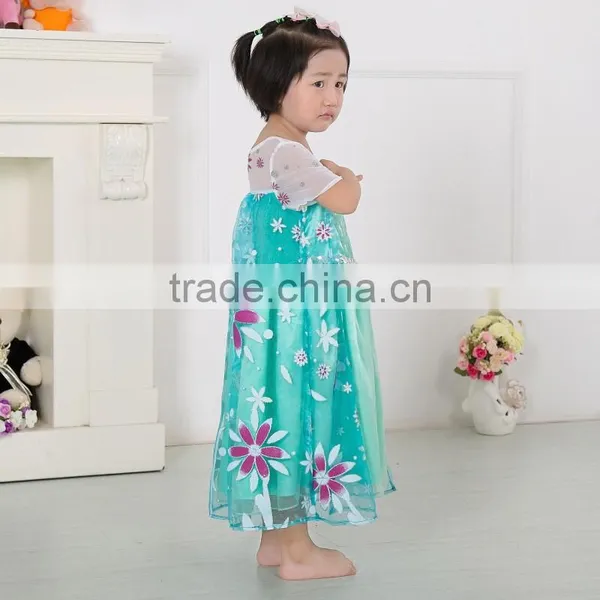 Frozen Fever Dress Frozen Girl Dress Latest Hot Sale Gambar Sex Frozen Elsa Dress photo-2