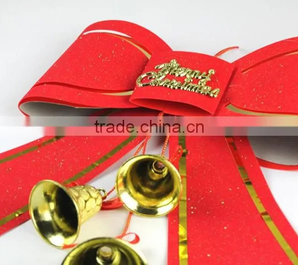 HFR-T309 Christmas Bowknot and Bell Pendants Big Lots Christmas Decorations photo-4