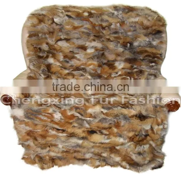 CX-D-89 Genuine Fox Fur Carpets and Rugs in Living Room Carpet Fur Rug photo-3