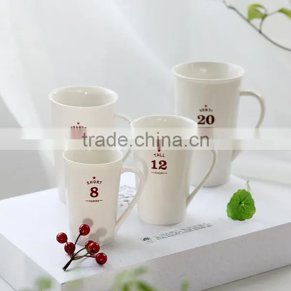 Wholesale Custom Logo Eco-friendly Cute Ceramic Mugs White Color Coffee Cups photo-2