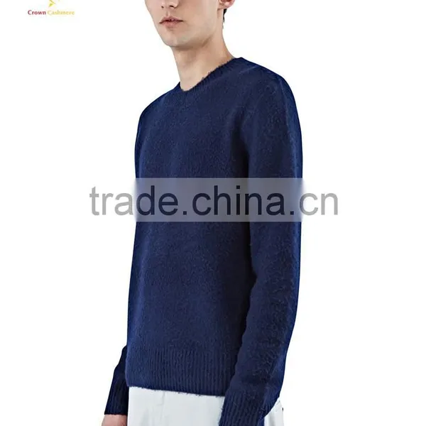 Woven Men Cotton Pure Cashmere Sweater for Man photo-2