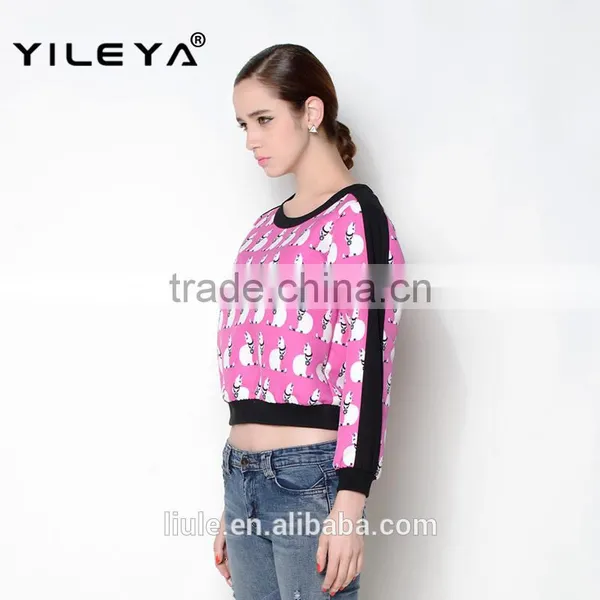 Latest Autumn Casual Digital Printed OEM Women Latest Fashion Blouse Design photo-2