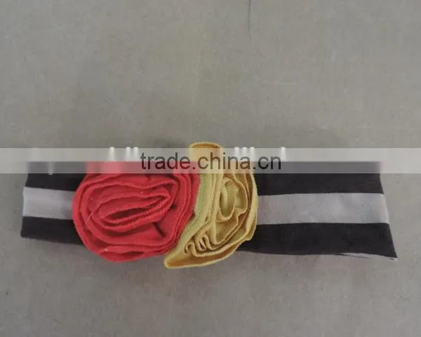 Baby Girl Elastic Fabric Headband Kids Braid Cross Dot Hairband Flower Knot Solid Craft Children Boutique Headband photo-5