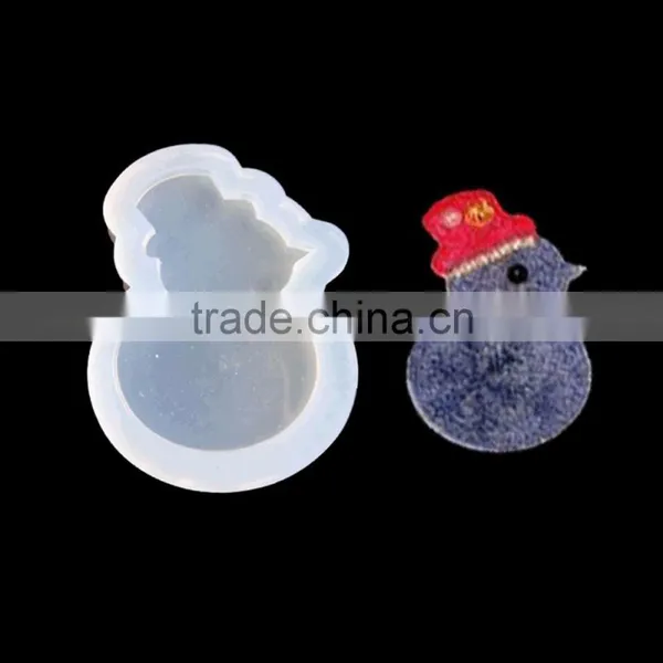 Custom Shape Christmas Reindeer Snowflake Snowman Snowflake Tree White Silicone Resin Mold For Jewelry Making DIY photo-3