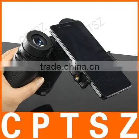 Astronomical Telescope Mobile Phone Transfer Clip Universal Cell Phone Holder Single Cylinder Cell Phone Clip Telescopic Adjustm photo-3