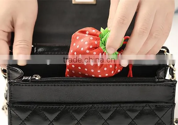 Eco Storage Handbags Strawberry Foldable Shopping Tote Reusable Shopping Bag photo-2