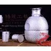 Silver Wine Set - Wine Plate With Bamboo Weaving