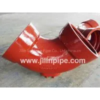 ductile iron pipe fittings,  double socket bend with outlet.