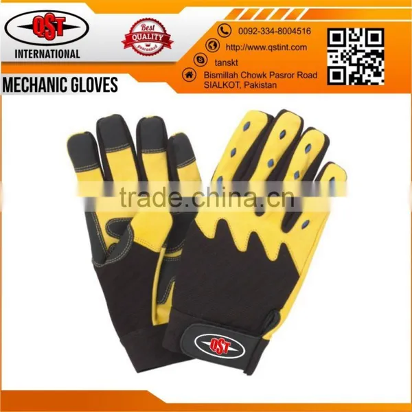 WINTER Mechanics Lined Pigskin Gloves Leather Work Riding photo-4