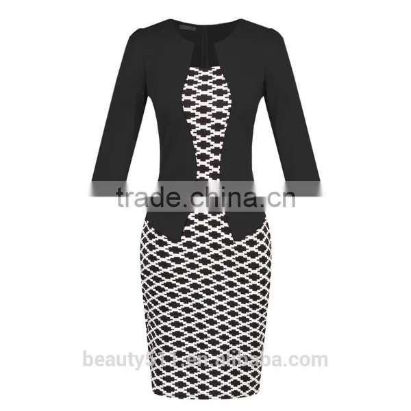 Premium Shift Dress With Contrast Embroidery Women Casual Dress SD30 photo-2