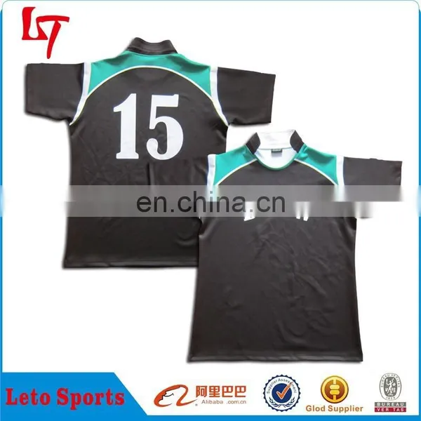 Sublimation Team Rugby Sets for Men,Transfer Printing Rugby Shirt and Shorts,Custom Polyester Rugby Uniform photo-2