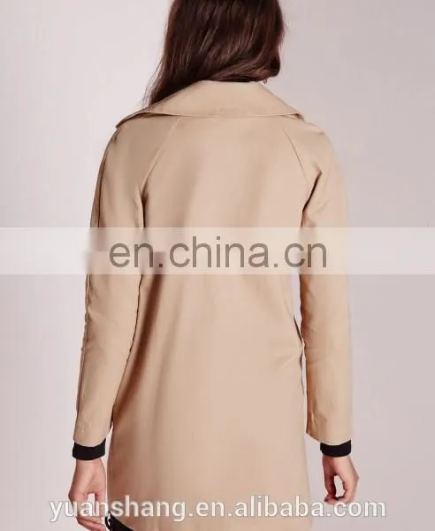 High Quality Fashion Women Korean Trench Coat Wholesale photo-2