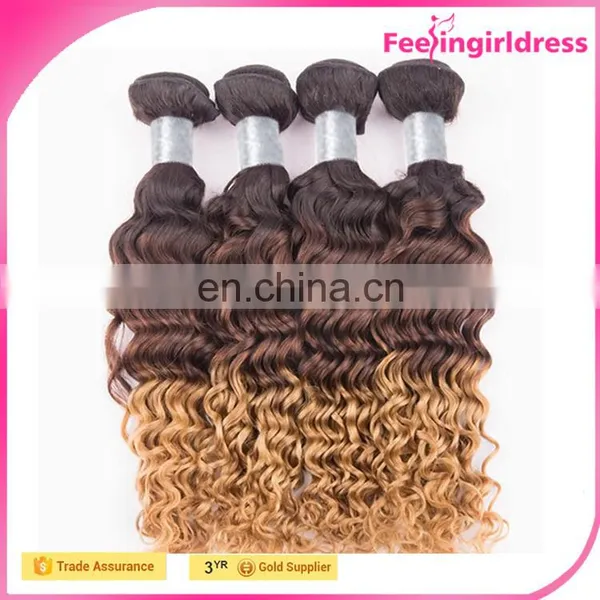 Brazilian 5A Double Weft Ombre Loose Wave 100 Human Hair Brands photo-2
