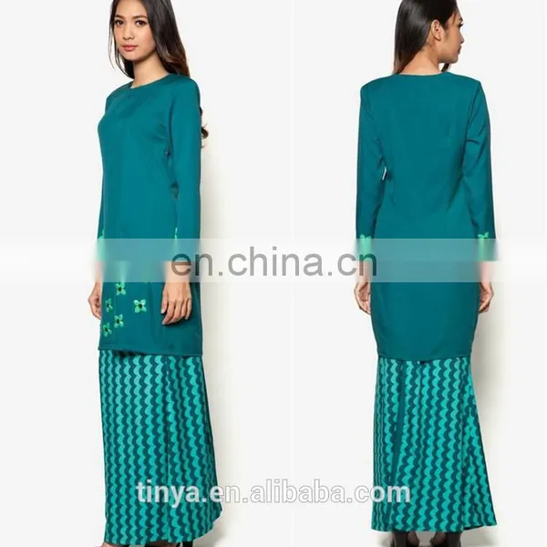 Latest Design Women Baju Kurung Islamic Clothing Wholesale photo-4
