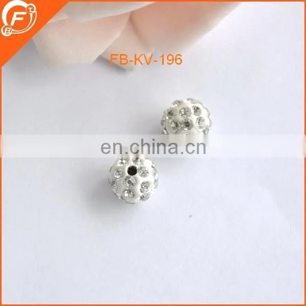 wholesale ceramic with rhinestone beads for necklace and clothing