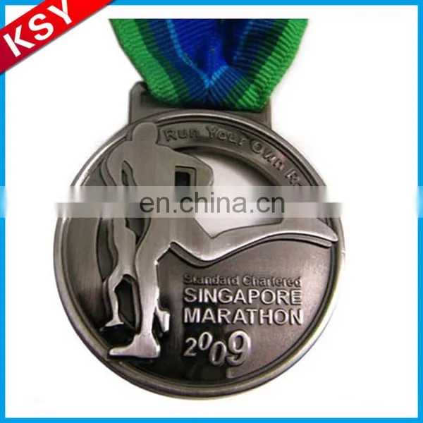 Factory Directly Selling Heart Shaped Metal Medal With Ribbon Of Honor photo-2