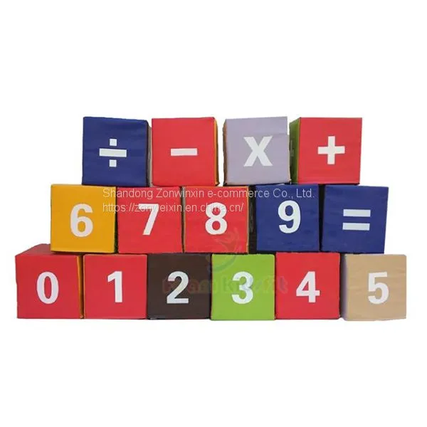 Funny Colorful Kids Soft Play Digital Building Blocks Educational Toys photo-4