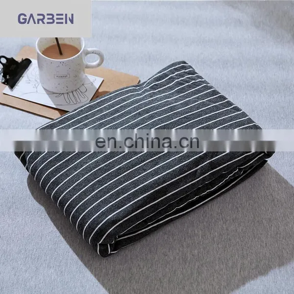 100% Cotton Knit Fabric Fitted Sheet Mattress Protector Queen Size Mattress Cover Four Side Elastic photo-2