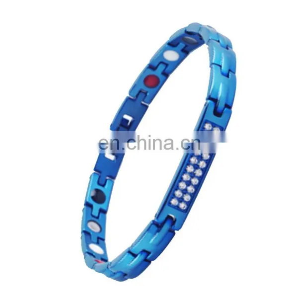 Beautiful Studded Crystals 4 in 1 Bio Magnetic Health Bracelet Benefits photo-4