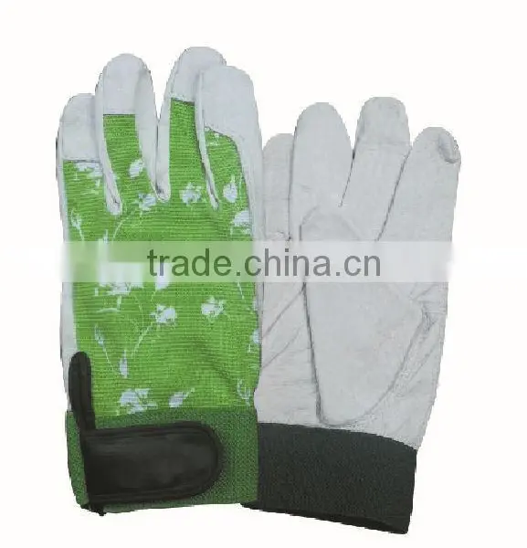 Top Quality Full Palm EN388 Leather Work Glove Safety Glove photo-6