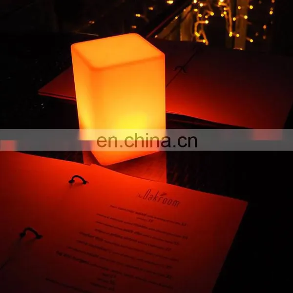 PE Remote Control Colorful Home Decoration Bar Club Used Led Cordless Table Lamp photo-2