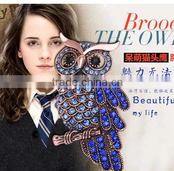 Vintage Rhinestone Owl Brooch,fashion Brooches for Mens Suits photo-2