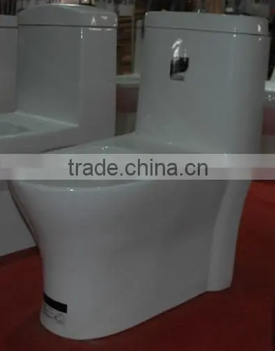 Bathroom One Piece Commode With White & Ivory Color photo-3