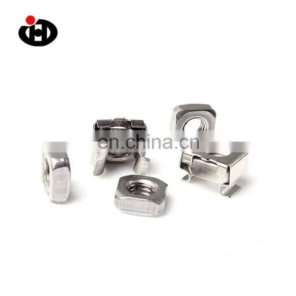 JINGHONG Factory Price Galvanized M5 Carbon Steel Square Lock Insert Cage Nut photo-5
