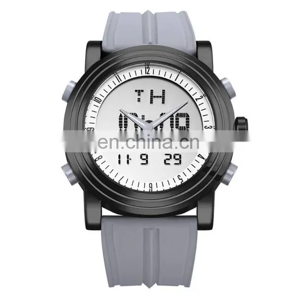 Custom Logo Digital Watch Luminous Dial S9368G-50PCS Chronograph Silicone Band Alarm Watches Man Sport Wristwatch
