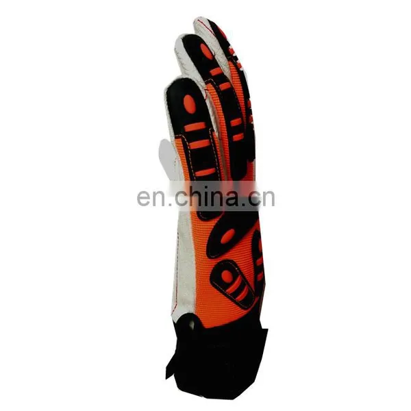 High Quality Cotton Palm Impact Gloves for Oil and Gas Industry Gloves photo-4