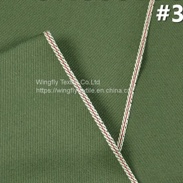 11 oz Raw Green Selvedge Denim Fabric Wholesale Premium Jeans Cloth Manufacturers Denim Material Supplier W181318 photo-4