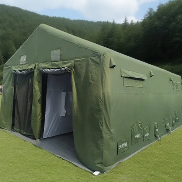 Quick-Deploy Disaster Relief Tent With Reinforced Steel Frame and PE Coating