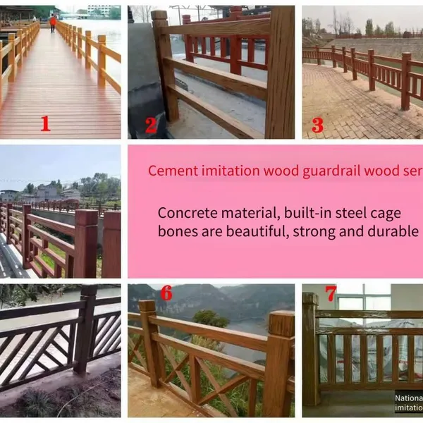 Cement Wood Imitation Railing Molds, Used for Scenic Area Fence Decoration, Meeting the Outdoor Protection and Decoration Needs of Municipal Roads, Scenic Area Plank Roads, Etc. photo-4