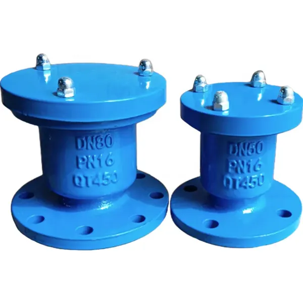 DIN PN16 PN25 Double Flange Ductile Iron Single Hole Exhaust Valve Automatic Pressure Air Vent Release Valve photo-2