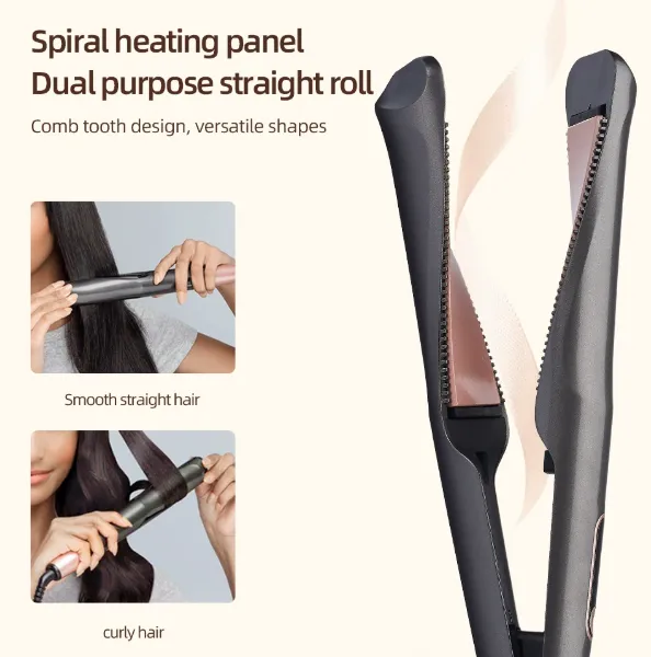 2-in-1 Twisted Straight Curling Iron/wave Clamp for Both Curling and Straightening Purposes（Wechat:13510231336） photo-2