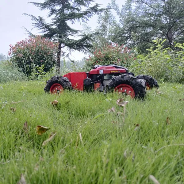 Cut Grass Machine Petrol Lawn Mower Crawler Lawn Mower Agricultural Flail Lawn Mower Portable Robot Lawn Mower Vigorun photo-3