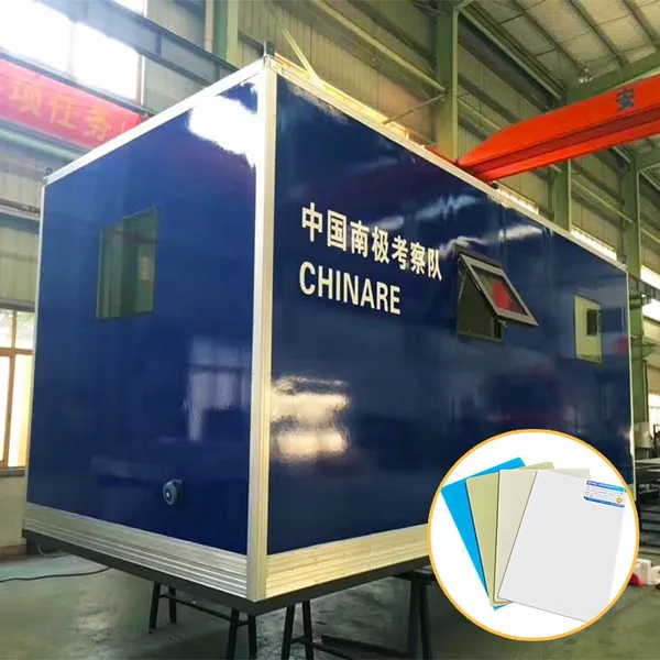 Custom Color FRP Panel Gravel Pattern Sheet RV Construction Factory Production Bending Cut Processing Services Inner FRP Panel