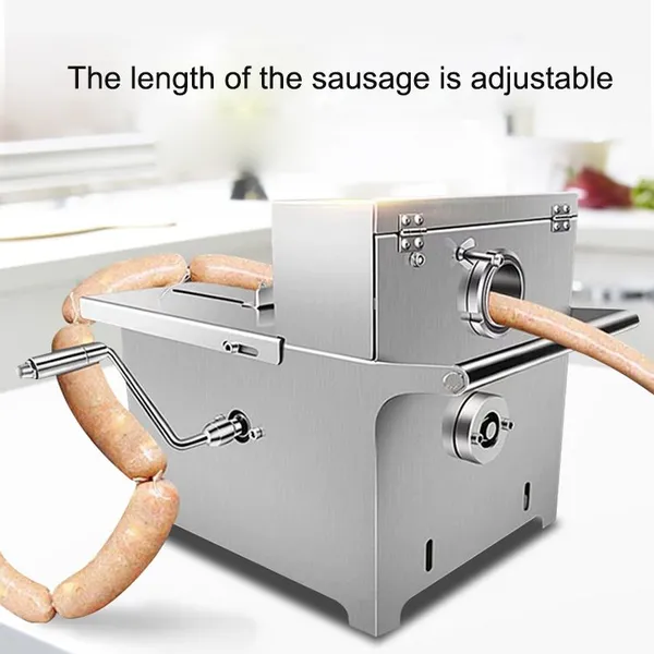 QD-350 Manual Sausage Knotting Machine Stainless Steel Sausage Linking Equipment for Professional Catering and Kitchen