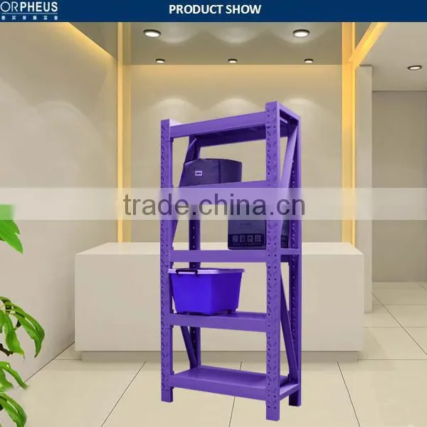 Beautiful Color Metal Storage Rack Stainless Steel Plate Shelfs photo-2
