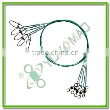 Crane Swivel With Insurance Snap and Wire Leader Fishing Tackle Quality Choice