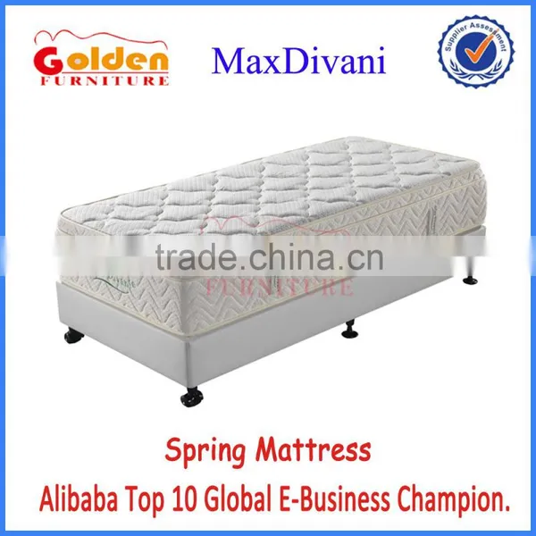 Popular Memory Foam Pillowtop Mattress MaxDivani Wholesale Bonnel Spring Mattress Manufacturer 6803-2#
