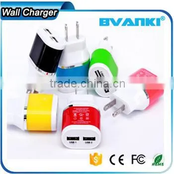 Top High Quality Wholesale Dual Port DC Wall Charger 5V 2.1A Travel Charger 5 Volt 2.1amp Micro Usb Charger Online Shopping photo-5