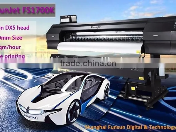 Big Discount 5ft 6ft Funsunjet 1700k Eco Solvent Sublimation Printer With DX5 Head photo-3