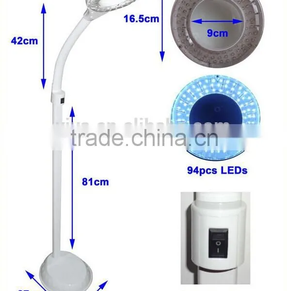 10x VY-206L Floor Standing Super-Bright Magnifying Lamp Led 5X photo-5