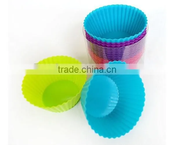 YangJiang Factory Manufacture Hot Sell Eco-Friendly Feature Silicone Cupcake Mold for Baking Mould photo-2
