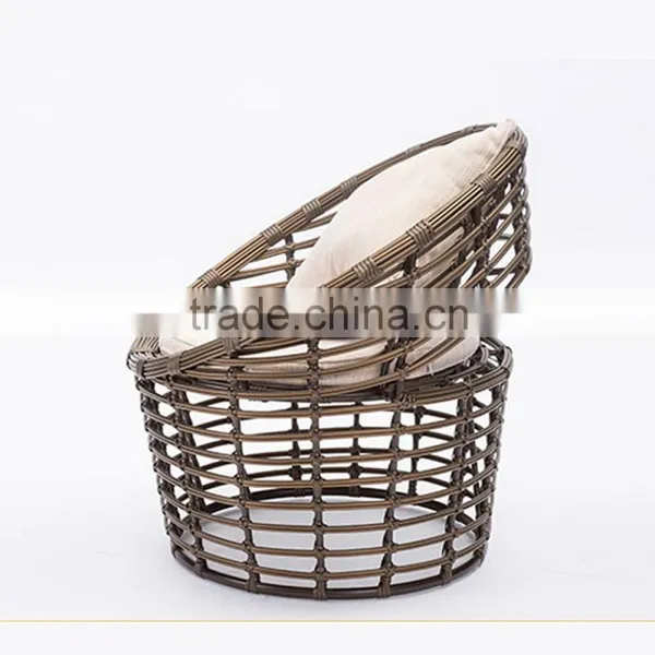 Outdoor Leisure Dining Table Set Garden Wicker Egg Chair Rattan Furniture Italian Design photo-4